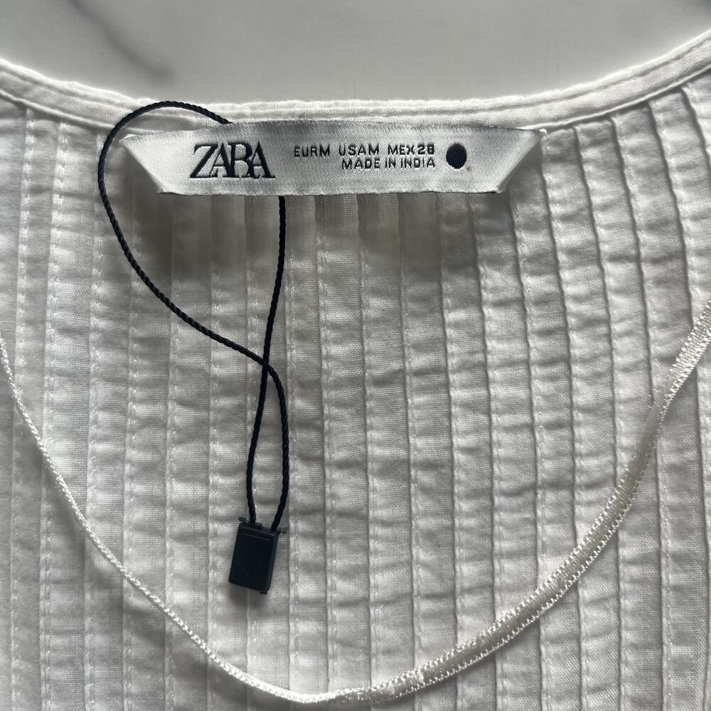 Zara White Eyelet Maxi Dress - Picture 3 of 11